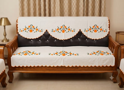 Hand Embroidered Sofa Cover (3+1+1 Seater)