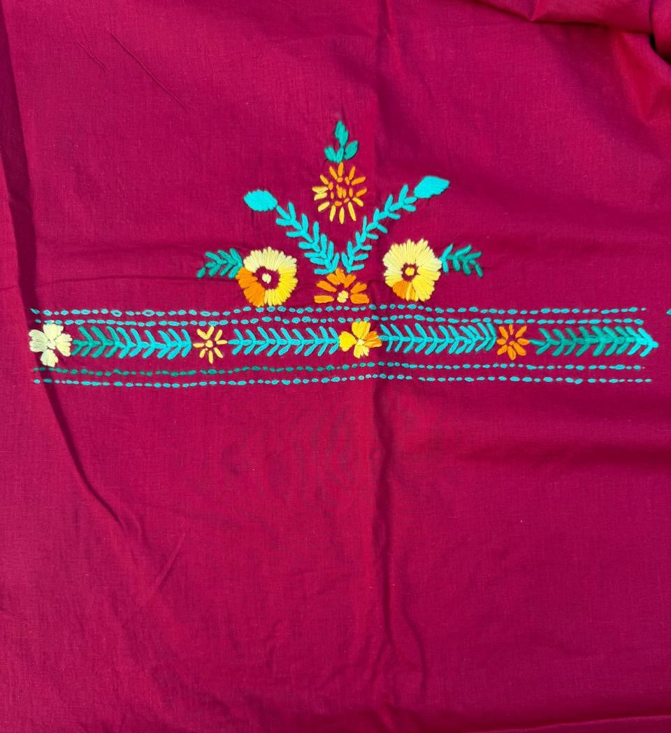 Chikonwala's Exclusive Hand Embroidered Fulkari Dress