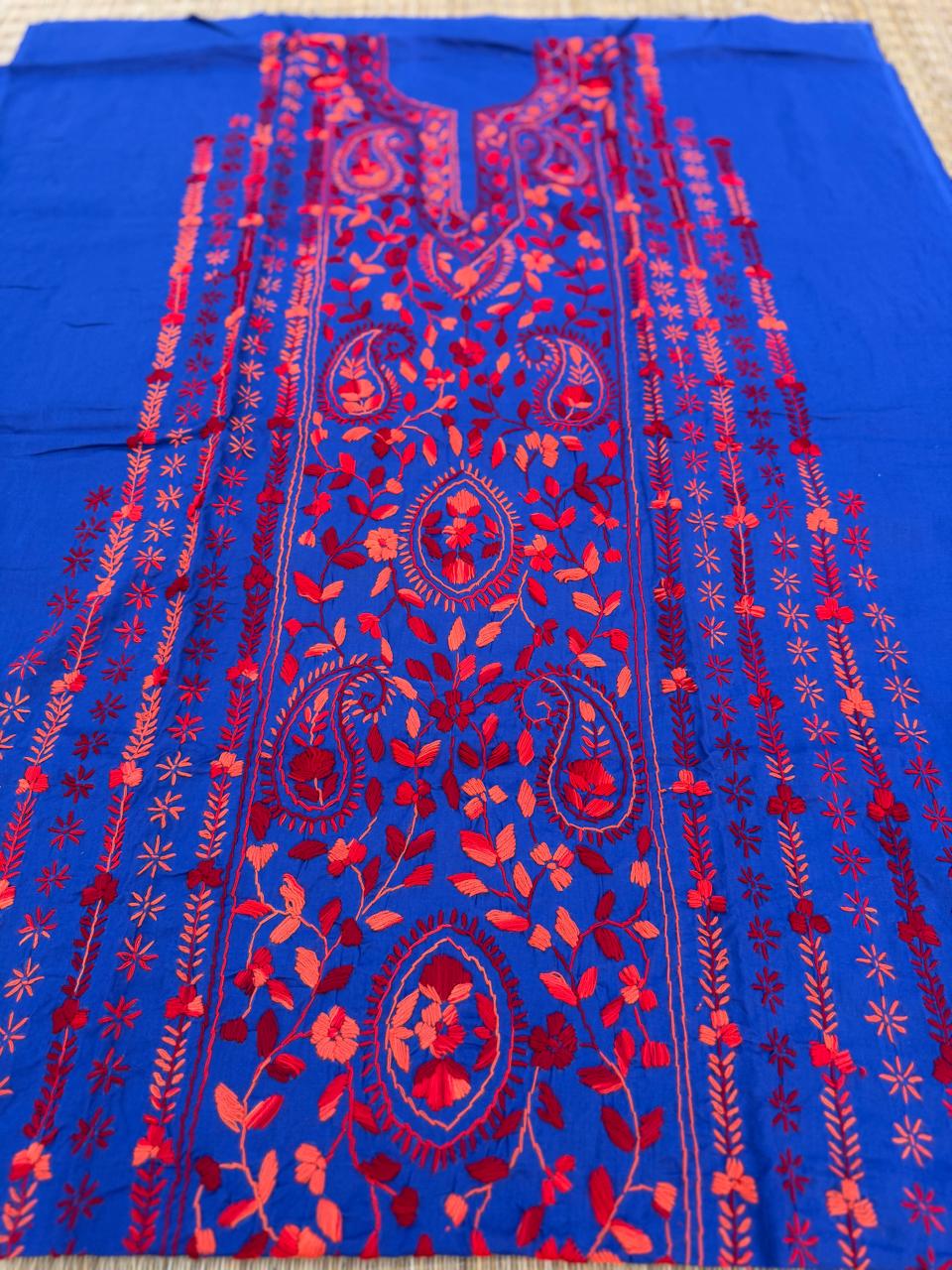 Chikonwala's Exclusive Hand Embroidered Fulkari Dress