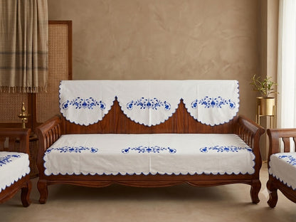 Hand Embroidered Sofa Cover (3+1+1 Seater)