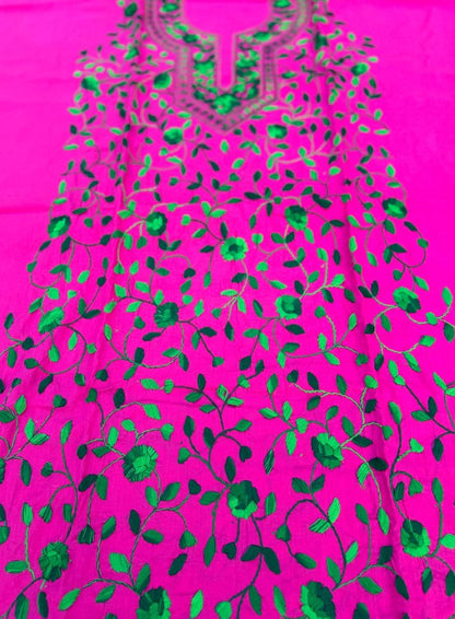 Chikonwala's Exclusive Hand Embroidered Fulkari Dress