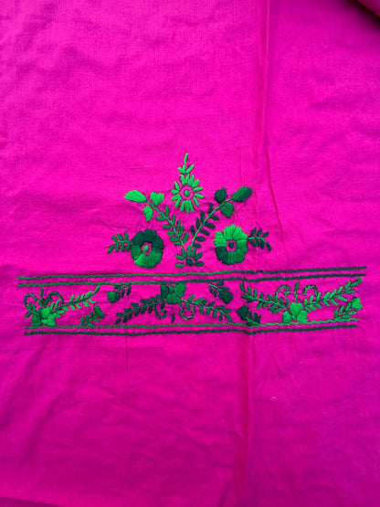 Chikonwala's Exclusive Hand Embroidered Fulkari Dress