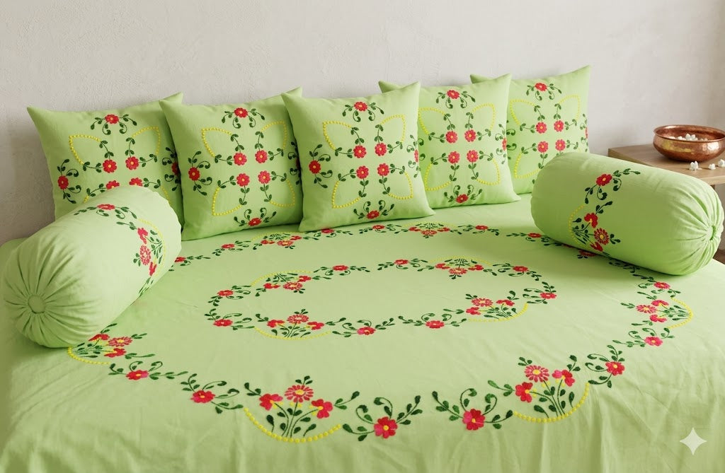 Chikonwala's Embroidered Diwan Set