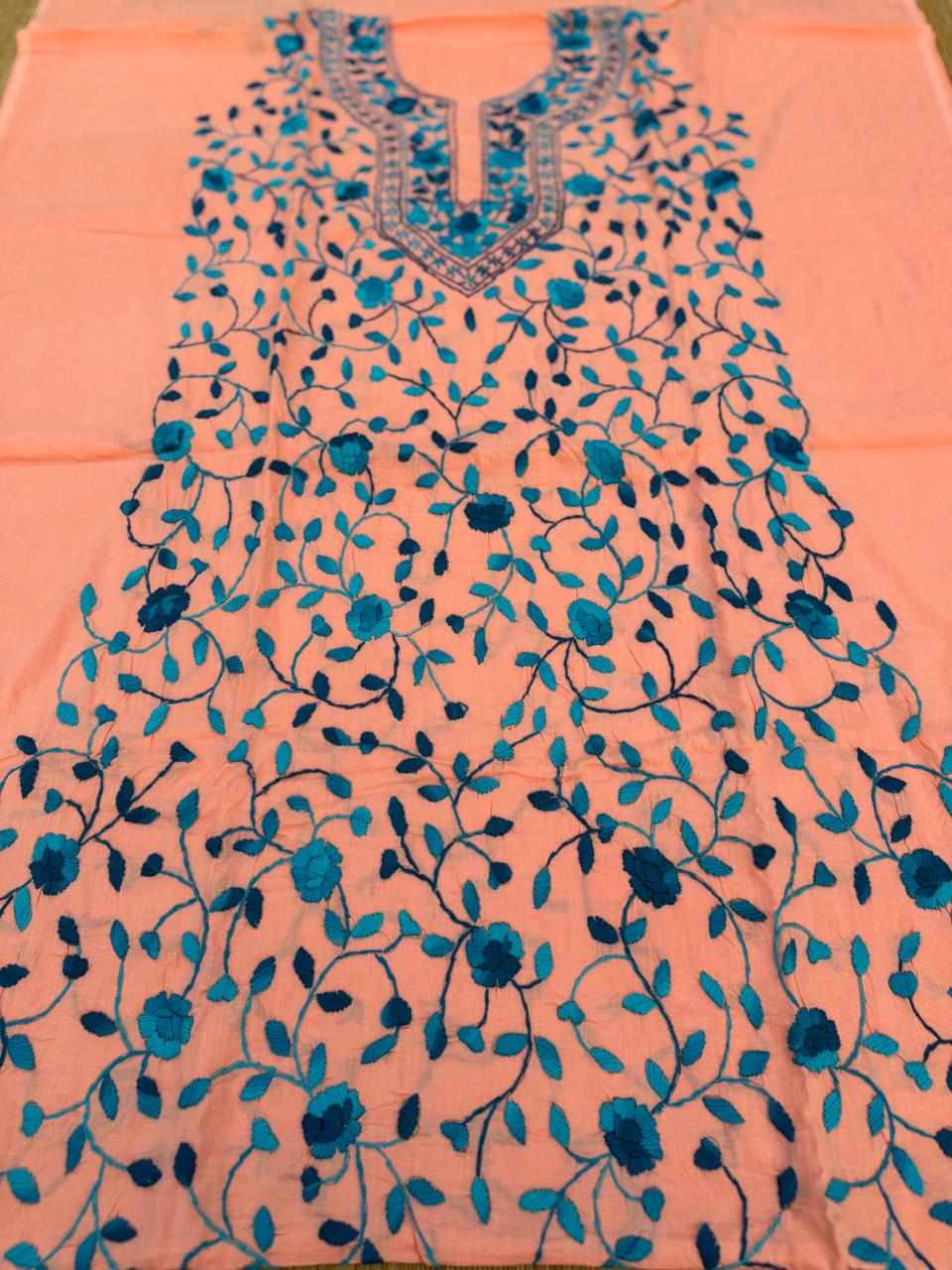 Chikonwala's Exclusive Hand Embroidered Fulkari Dress