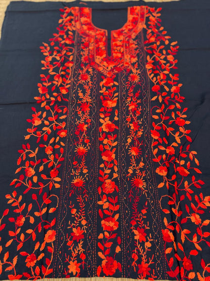 Chikonwala's Exclusive Hand Embroidered Fulkari Dress