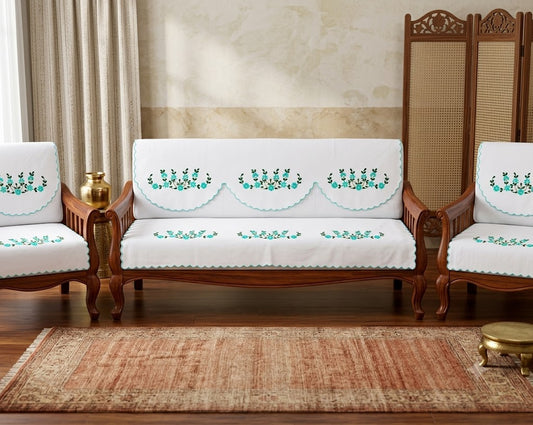 Hand Embroidered Sofa Cover (3+1+1 Seater)