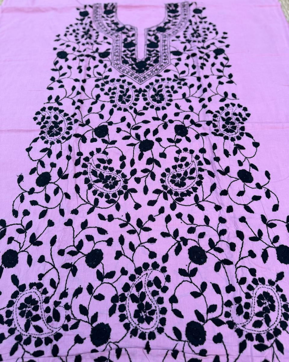 Chikonwala's Exclusive Hand Embroidered Fulkari Dress