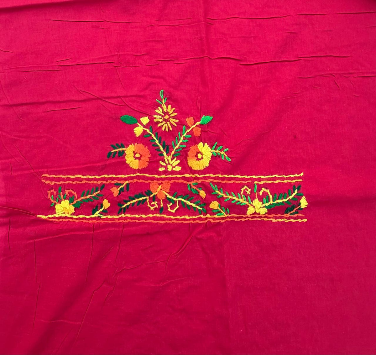 Chikonwala's Exclusive Hand Embroidered Fulkari Dress