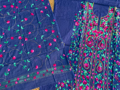 Chikonwala's Exclusive Hand Embroidered Fulkari Dress