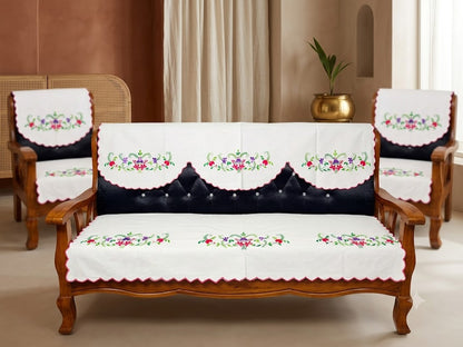 Hand Embroidered Sofa Cover (3+1+1 Seater)
