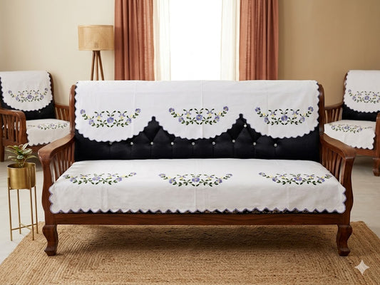 Hand Embroidered Sofa Cover (3+1+1 Seater)