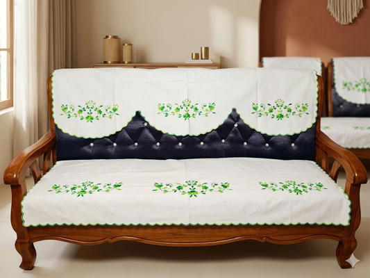 Hand Embroidered Sofa Cover (3+1+1 Seater)