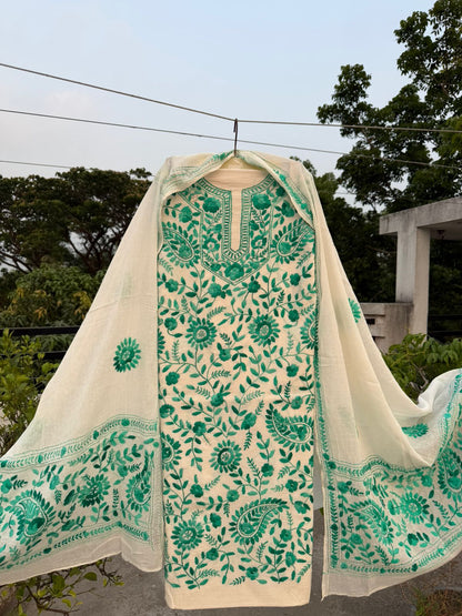 Chikonwala's Exclusive Hand Embroidered Fulkari Dress