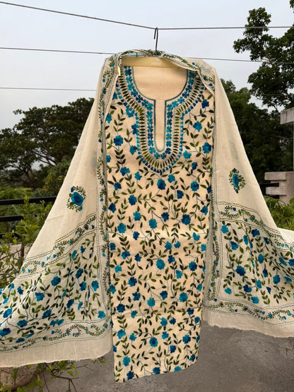 Chikonwala's Exclusive Hand Embroidered Fulkari Dress