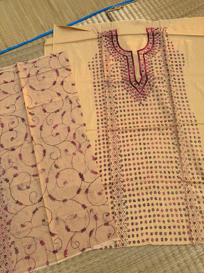 Chikonwala's Exclusive Hand Embroidered Fulkari Dress