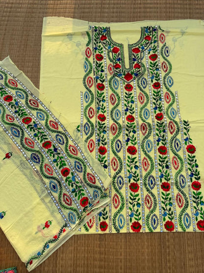 Chikonwala's Exclusive Hand Embroidered Fulkari Dress