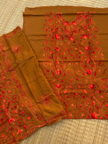Chikonwala's Exclusive Hand Embroidered Fulkari Dress
