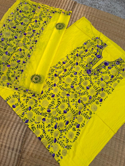 Chikonwala's Exclusive Hand Embroidered Fulkari Dress