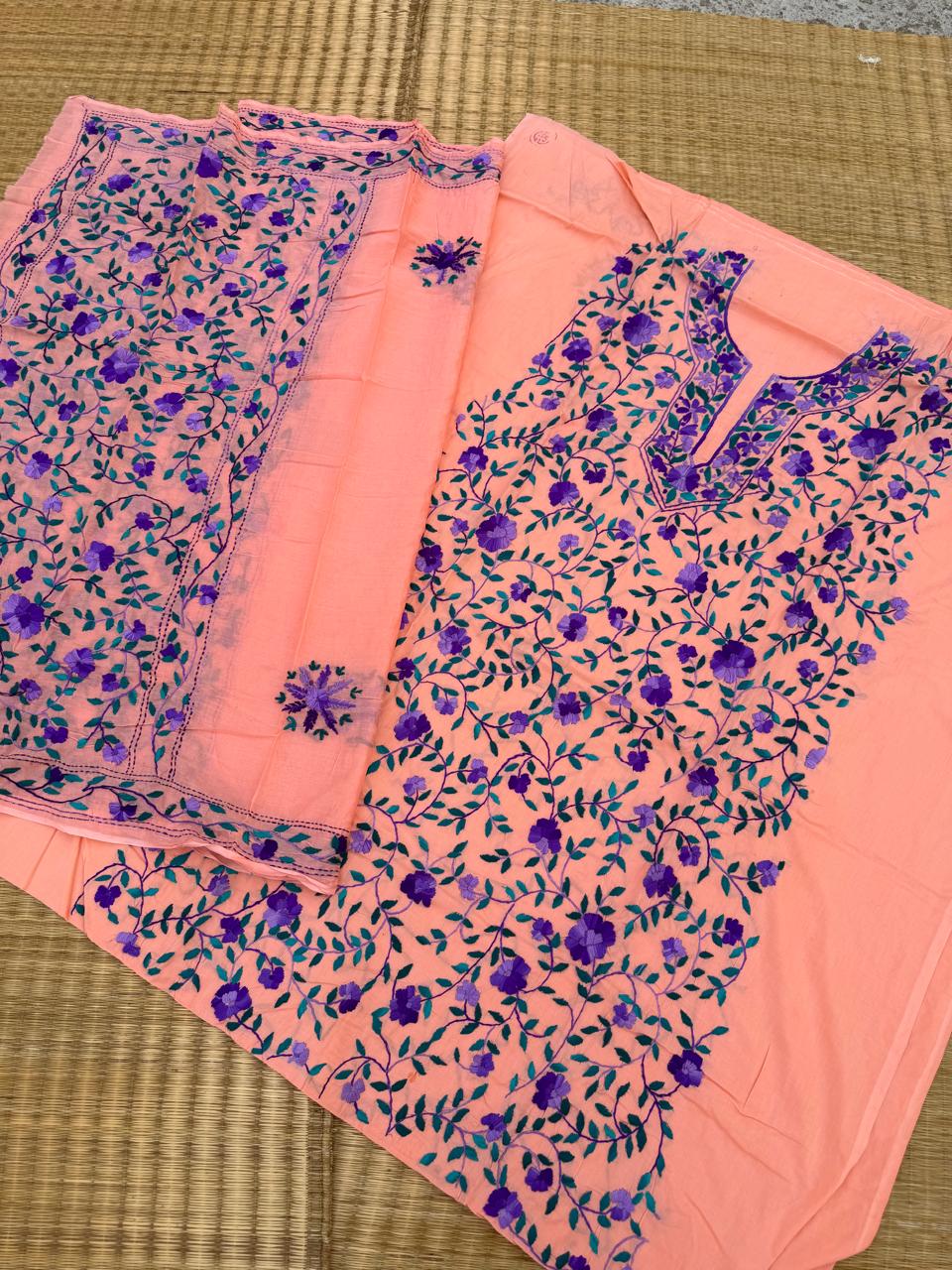 Chikonwala's Exclusive Hand Embroidered Fulkari Dress