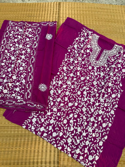 Chikonwala's Exclusive Hand Embroidered Fulkari Dress