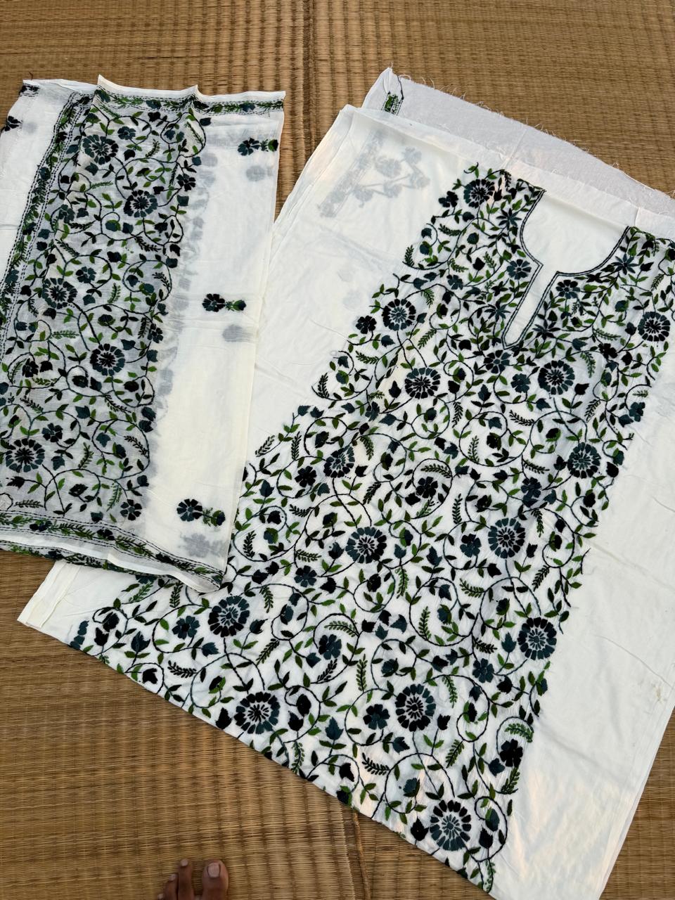 Chikonwala's Exclusive Hand Embroidered Fulkari Dress