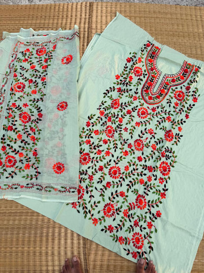 Chikonwala's Exclusive Hand Embroidered Fulkari Dress