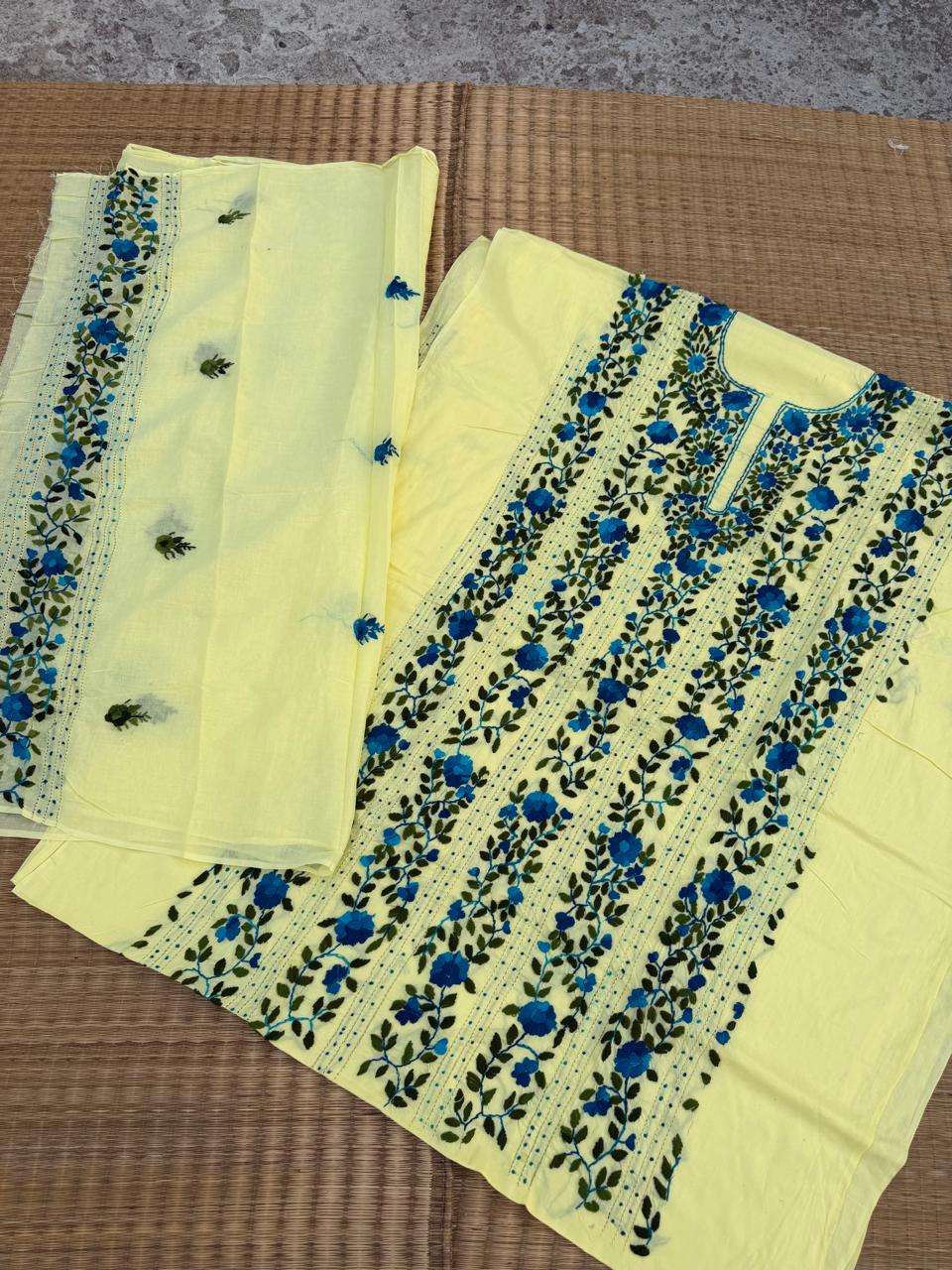 Chikonwala's Exclusive Hand Embroidered Fulkari Dress