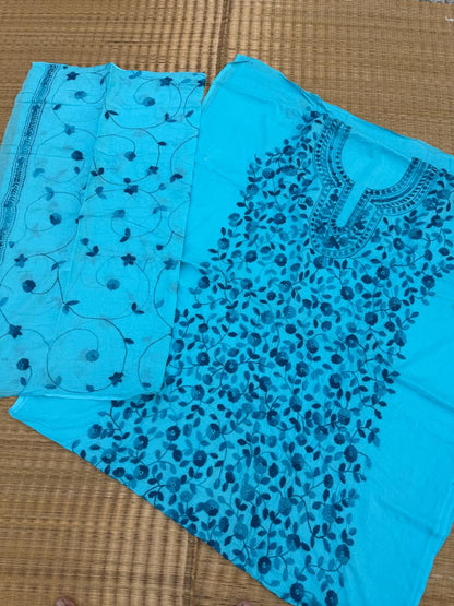 Chikonwala's Exclusive Hand Embroidered Fulkari Dress
