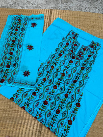 Chikonwala's Exclusive Hand Embroidered Fulkari Dress