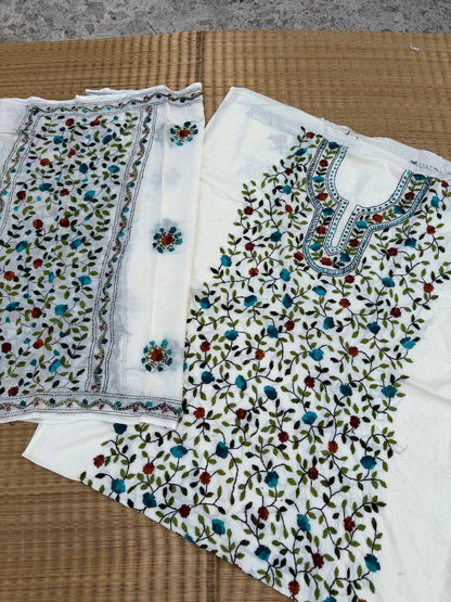 Chikonwala's Exclusive Hand Embroidered Fulkari Dress