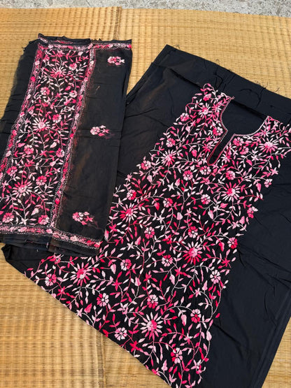 Chikonwala's Exclusive Hand Embroidered Fulkari Dress