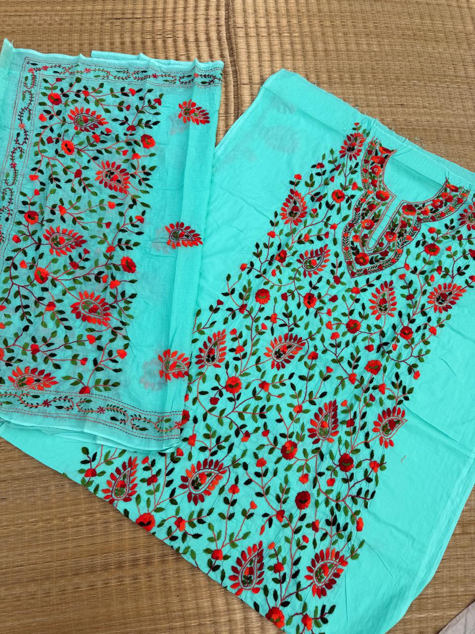 Chikonwala's Exclusive Hand Embroidered Fulkari Dress