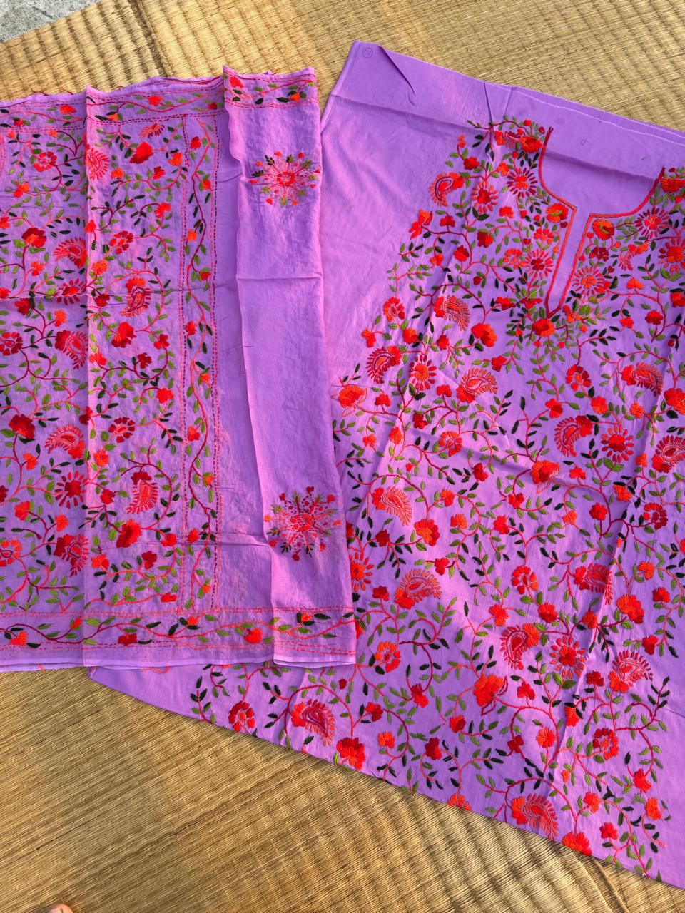 Chikonwala's Exclusive Hand Embroidered Fulkari Dress