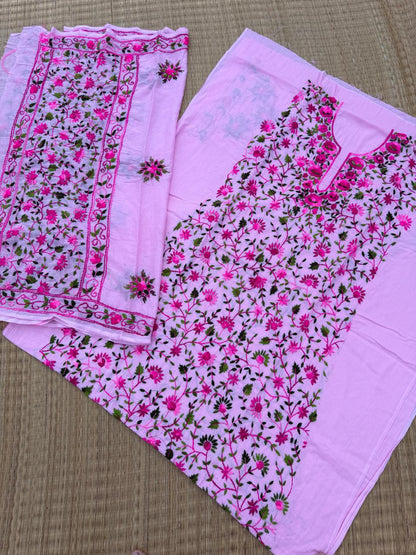 Chikonwala's Exclusive Hand Embroidered Fulkari Dress