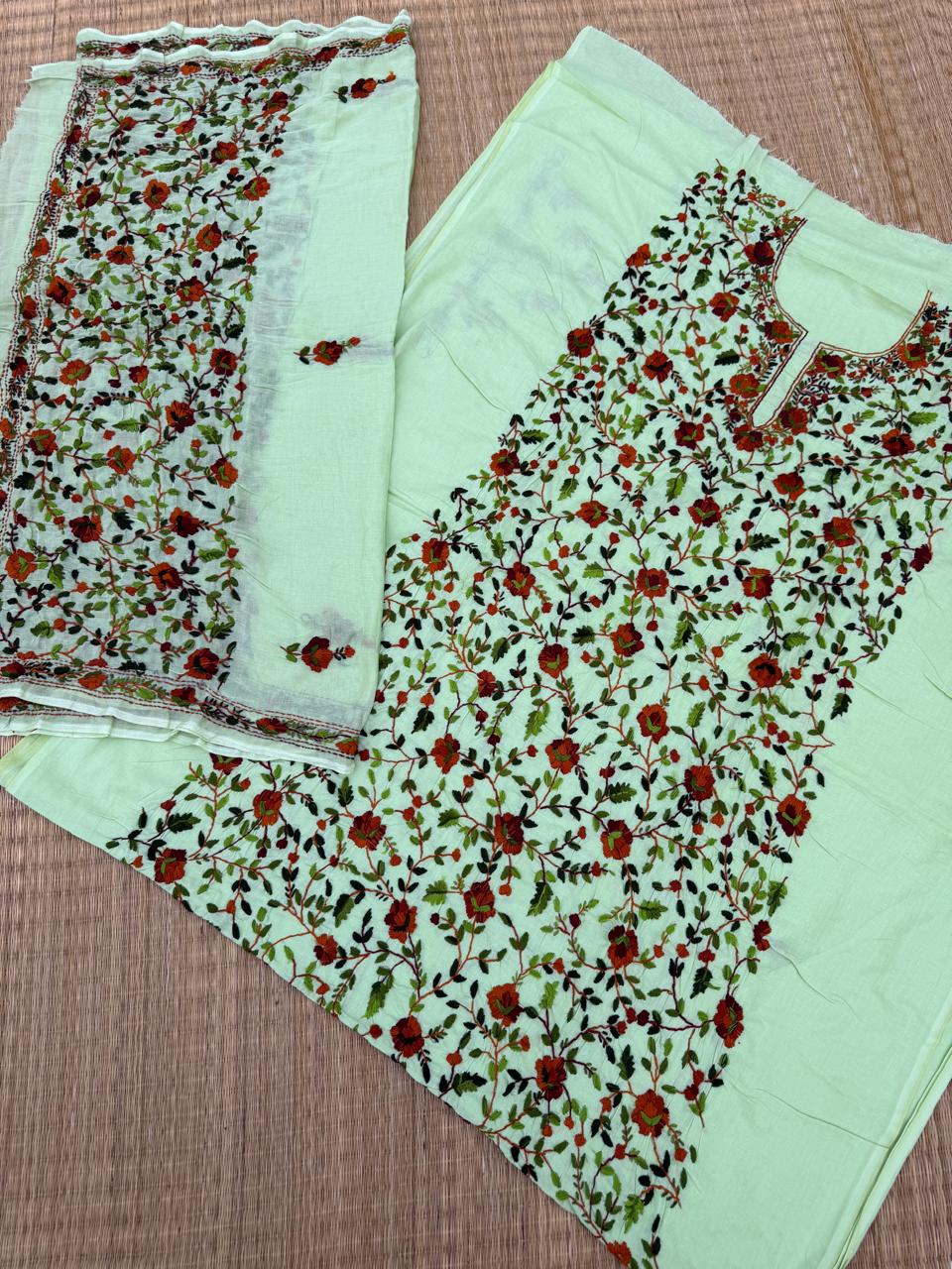 Chikonwala's Exclusive Hand Embroidered Fulkari Dress