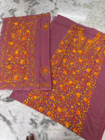 Chikonwala's Exclusive Hand Embroidered Fulkari Dress
