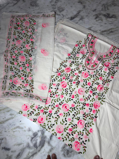 Chikonwala's Exclusive Hand Embroidered Fulkari Dress