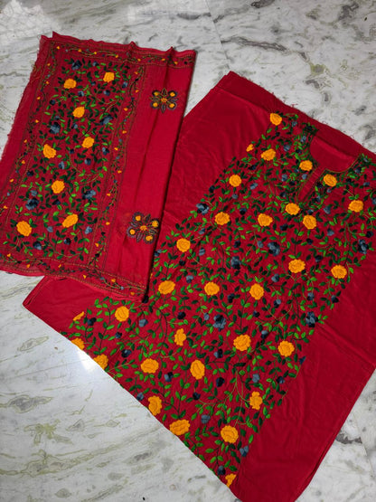 Chikonwala's Exclusive Hand Embroidered Fulkari Dress
