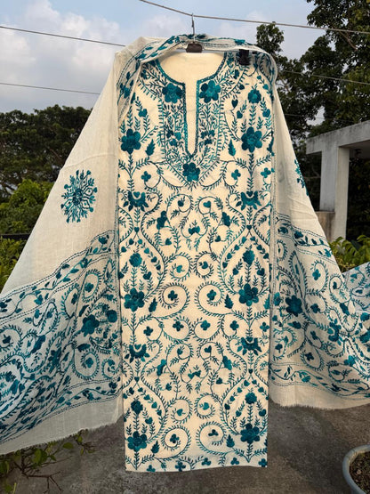 Chikonwala's Exclusive Hand Embroidered Fulkari Dress