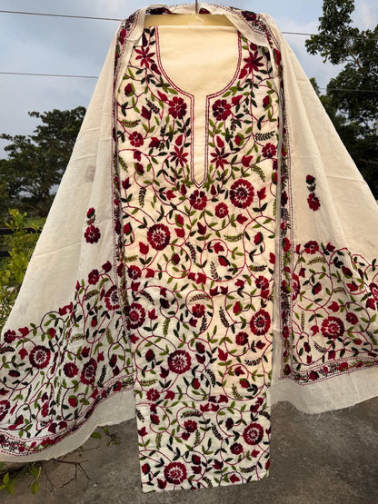 Chikonwala's Exclusive Hand Embroidered Fulkari Dress