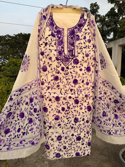 Chikonwala's Exclusive Hand Embroidered Fulkari Dress