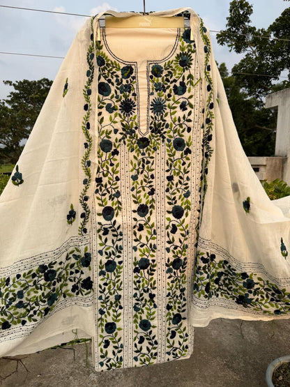 Chikonwala's Exclusive Hand Embroidered Fulkari Dress
