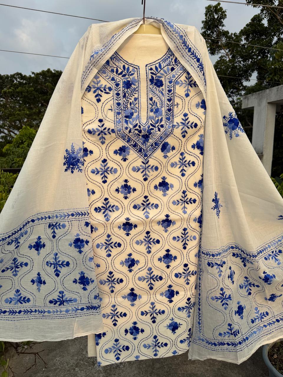 Chikonwala's Exclusive Hand Embroidered Fulkari Dress