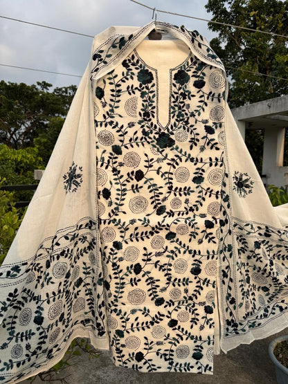 Chikonwala's Exclusive Hand Embroidered Fulkari Dress