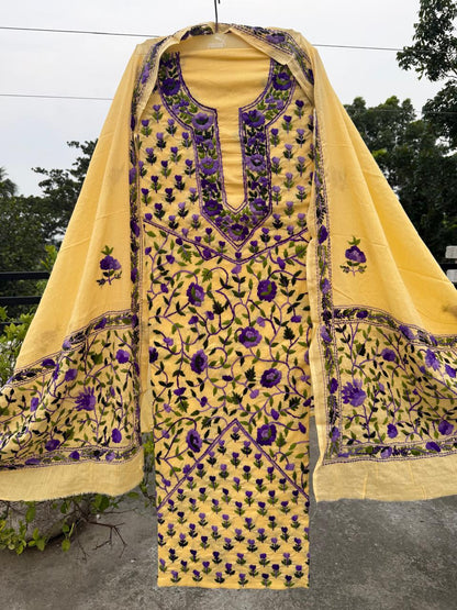 Chikonwala's Exclusive Hand Embroidered Fulkari Dress