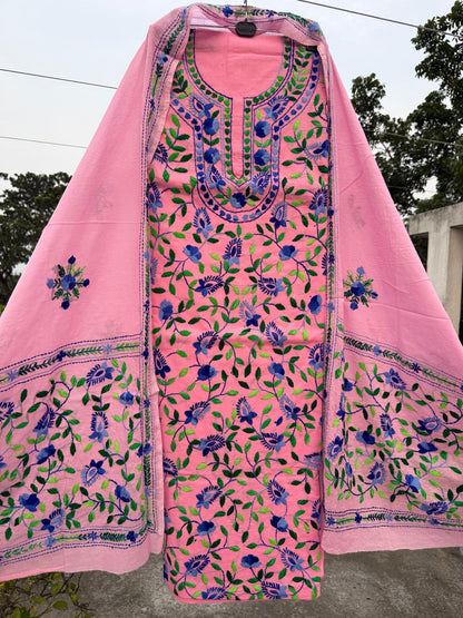 Chikonwala's Exclusive Hand Embroidered Fulkari Dress