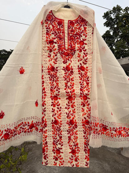 Chikonwala's Exclusive Hand Embroidered Fulkari Dress