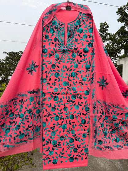 Chikonwala's Exclusive Hand Embroidered Fulkari Dress