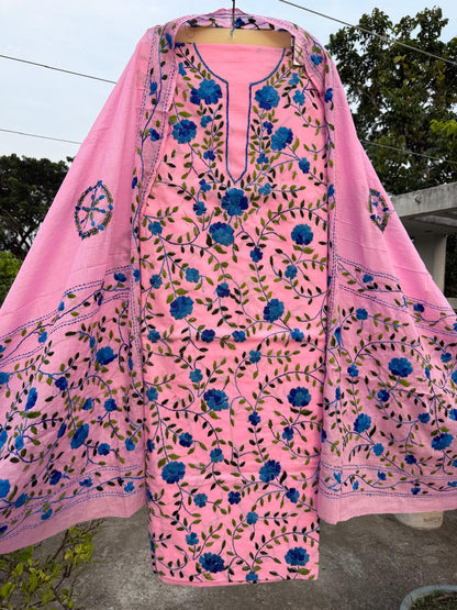 Chikonwala's Exclusive Hand Embroidered Fulkari Dress