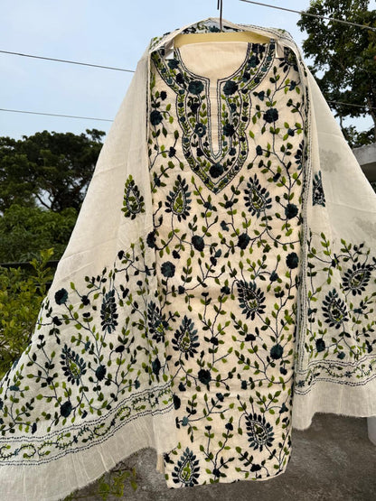 Chikonwala's Exclusive Hand Embroidered Fulkari Dress